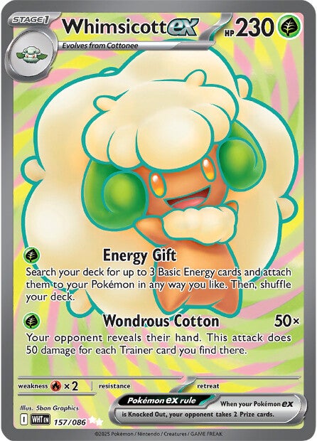 Whimsicott ex 157/086 - Ultra Rare