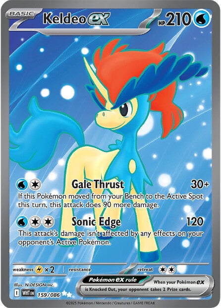 Keldeo ex 159/086 - Ultra Rare