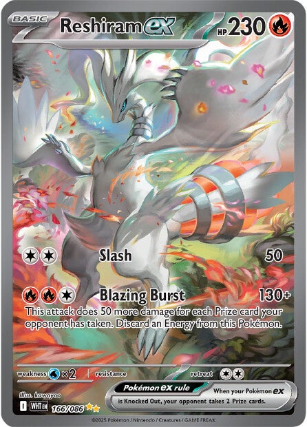 Reshiram ex 166/086 - Special Illustration Rare (Español)