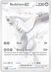 Reshiram ex 173/086 - Black White Rare-Kantocards