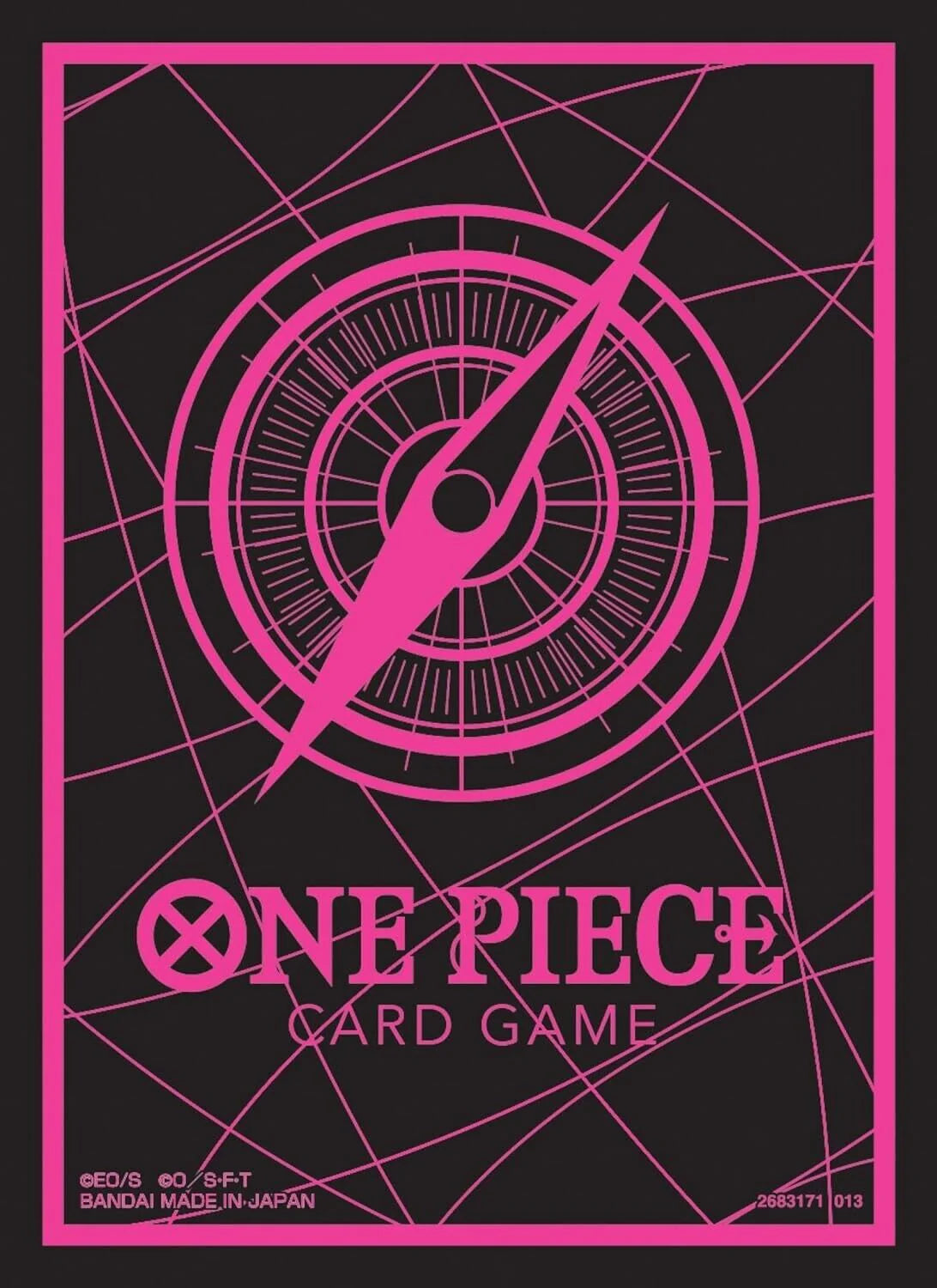 One Piece TCG Official Sleves 6 - Black & Pink-Kantocards
