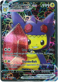 Pikachu Sableye (Carta custom no original)-Kantocards