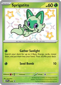 Sprigatito SVP 076 - Shiny Rare-Kantocards