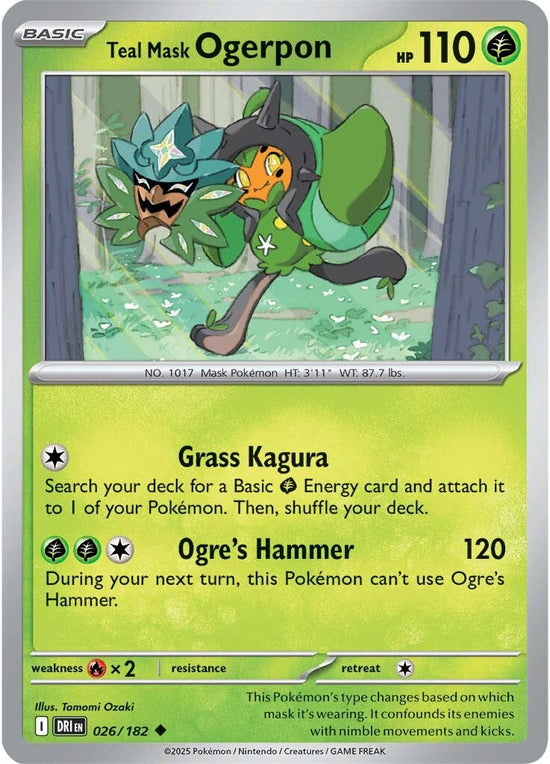 Teal Mask Ogerpon 026/182 - Uncommon