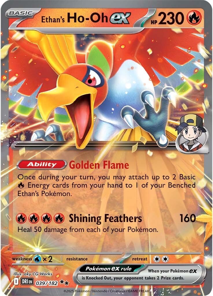 Ethan's Ho-Oh ex 039/182 - Double Rare