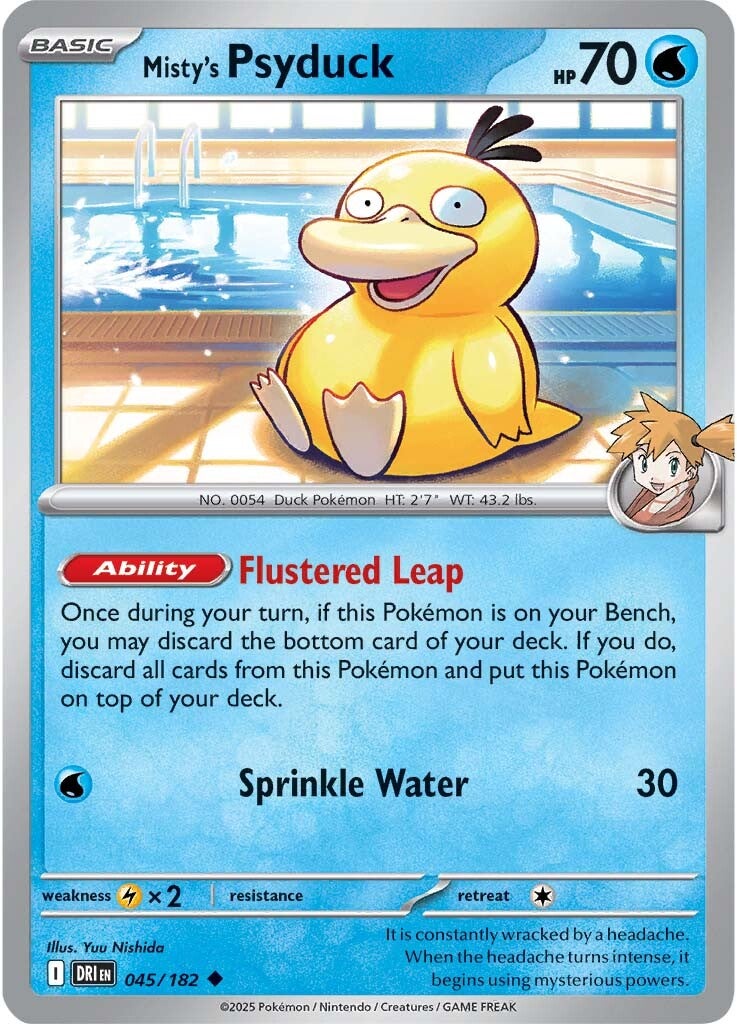 Misty's Psyduck 045/182 - Uncommon