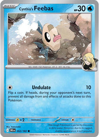 Cynthia's Feebas 052/182 - Common - Reverse Holo-Kantocards