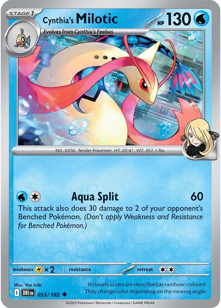 Cynthia's Milotic 053/182 - Uncommon