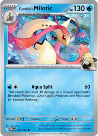 Cynthia's Milotic 053/182 - Uncommon - Reverse Holo-Kantocards