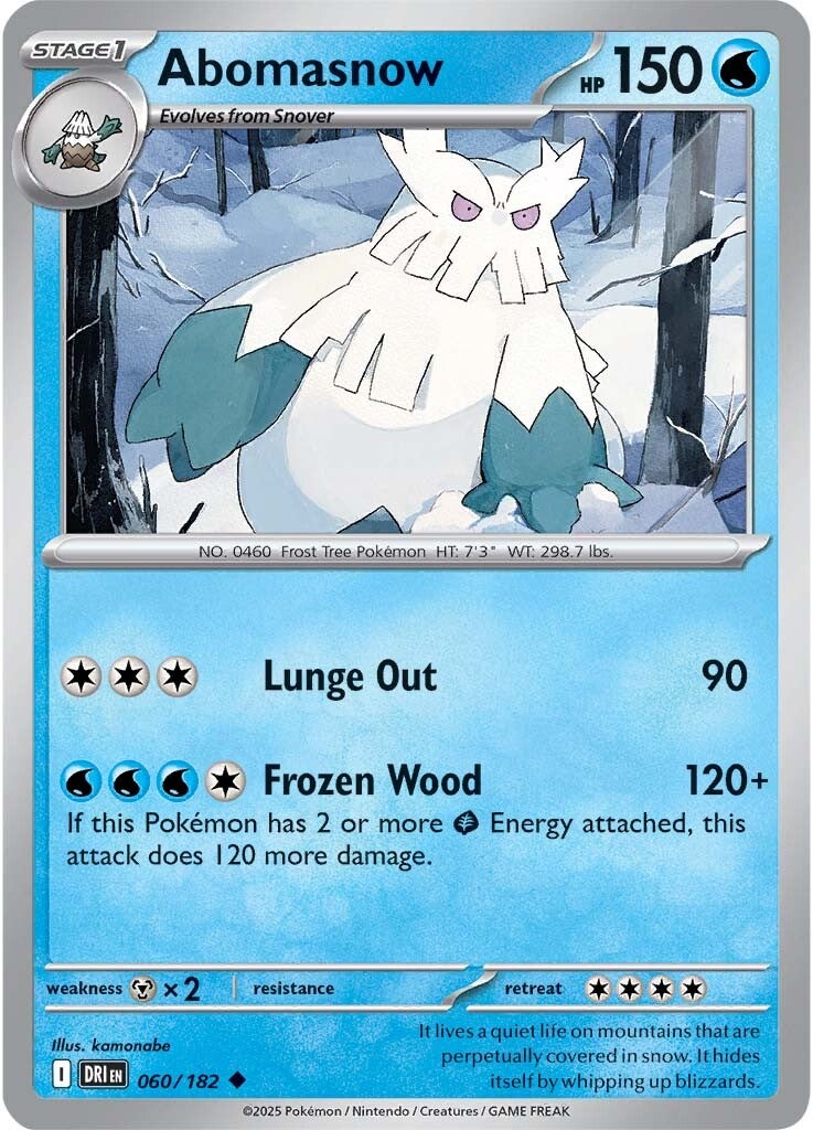 Abomasnow 060/182 - Uncommon - Reverse Holo