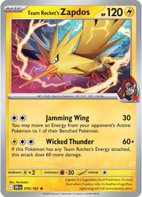 Team Rocket's Zapdos 070/182 - Rare-Kantocards