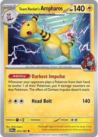 Team Rocket's Ampharos 074/182 - Uncommon-Kantocards
