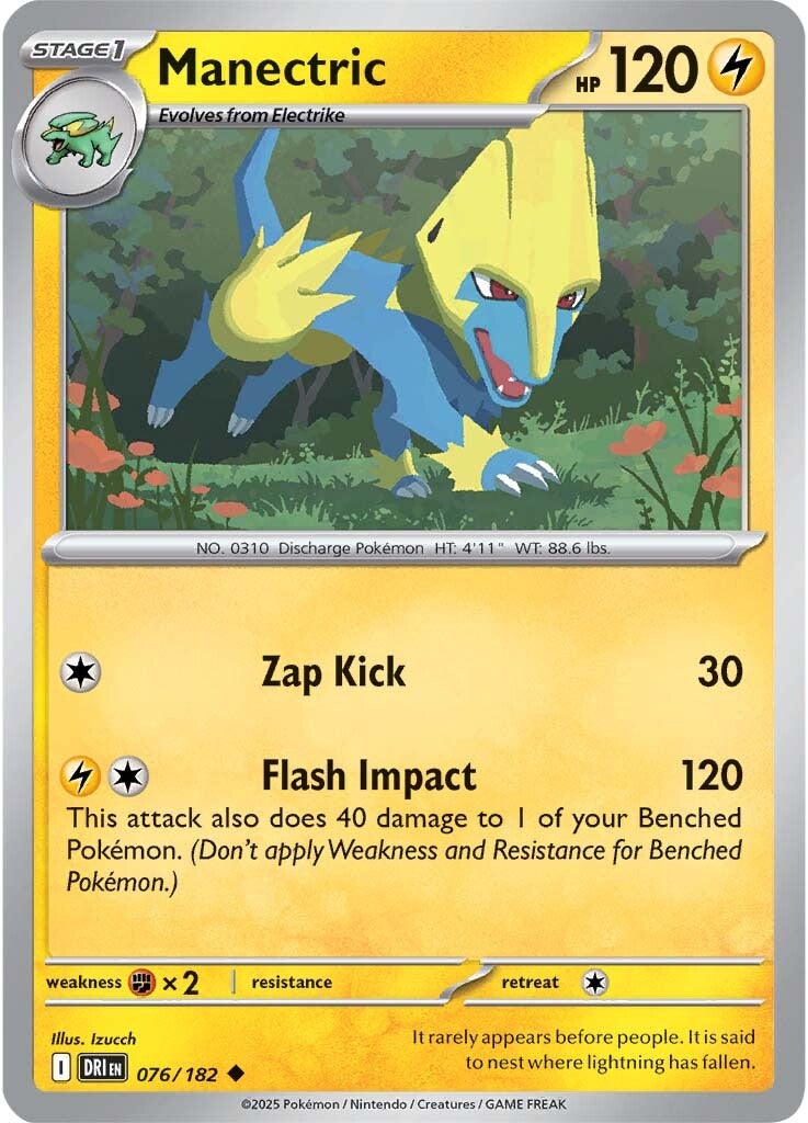 Manectric 076/182 - Uncommon - Reverse Holo