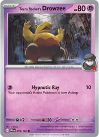 Team Rocket's Drowzee 079/182 - Common-Kantocards