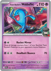 Team Rocket's Wobbuffet 082/182 - Rare-Kantocards