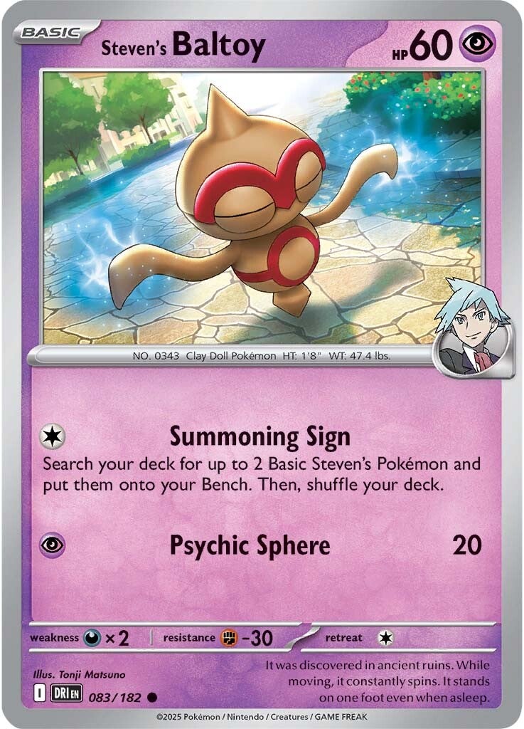 Steven's Baltoy 083/182 - Common - Reverse Holo