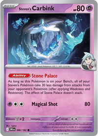 Steven's Carbink 086/182 - Common - Reverse Holo-Kantocards