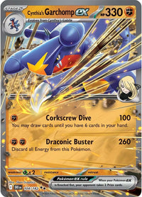 Cynthia's Garchomp ex 104/182 - Double Rare-Kantocards