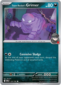Team Rocket's Grimer 123/182 - Common - Reverse Holo-Kantocards