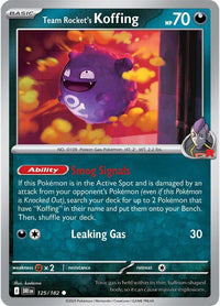 Team Rocket's Koffing 125/182 - Common-Kantocards