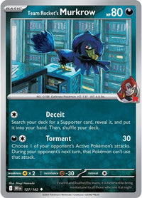 Team Rocket's Murkrow 127/182 - Uncommon-Kantocards