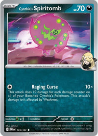 Cynthia's Spiritomb 129/182 - Uncommon - Reverse Holo-Kantocards