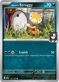 Marnie's Scraggy 132/182 - Common - Reverse Holo-Kantocards