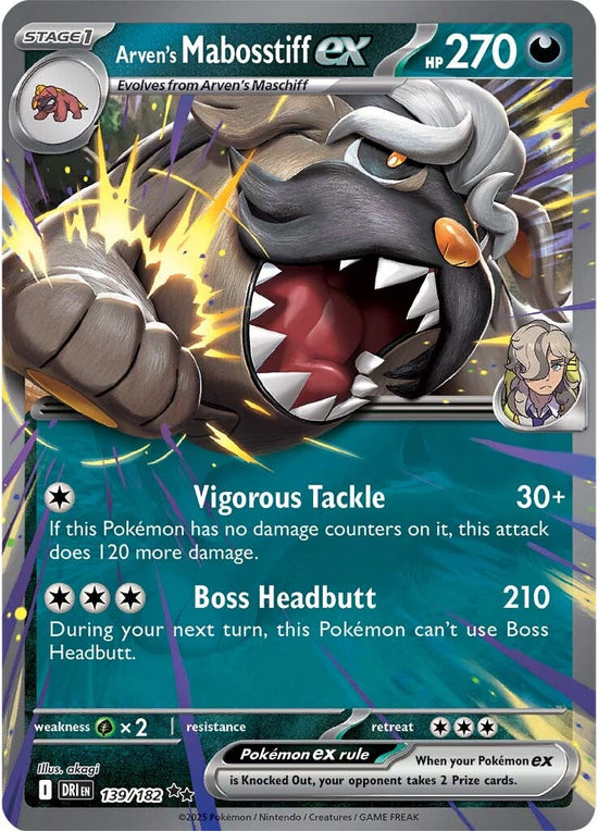 Arven's Mabosstiff ex 139/182 - Double Rare (español)