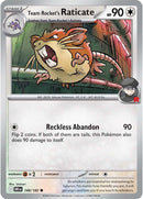 Team Rocket's Raticate 148/182 - Common - Reverse Holo-Kantocards