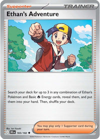 Ethan's Adventure 165/182 - Uncommon - Reverse Holo-Kantocards