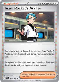 Team Rocket's Archer 170/182 - Uncommon - Reverse Holo-Kantocards