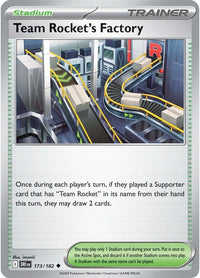 Team Rocket's Factory 173/182 - Uncommon - Reverse Holo-Kantocards