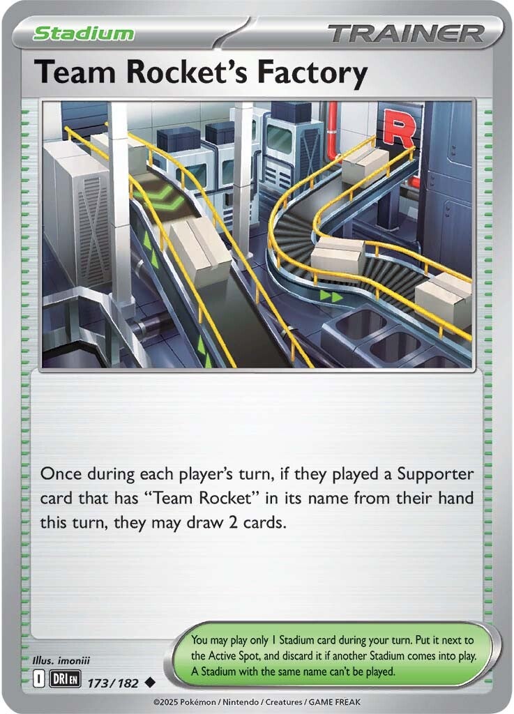 Team Rocket's Factory 173/182 - Uncommon - Reverse Holo