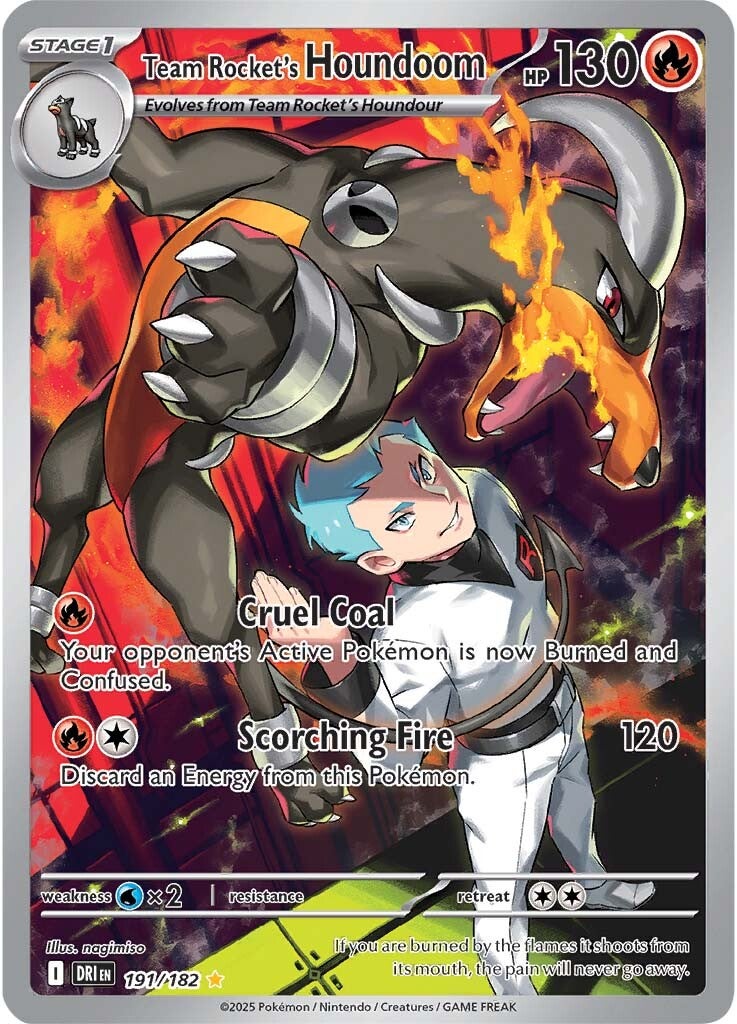 Team Rocket's Houndoom 191/182 - Illustration Rare
