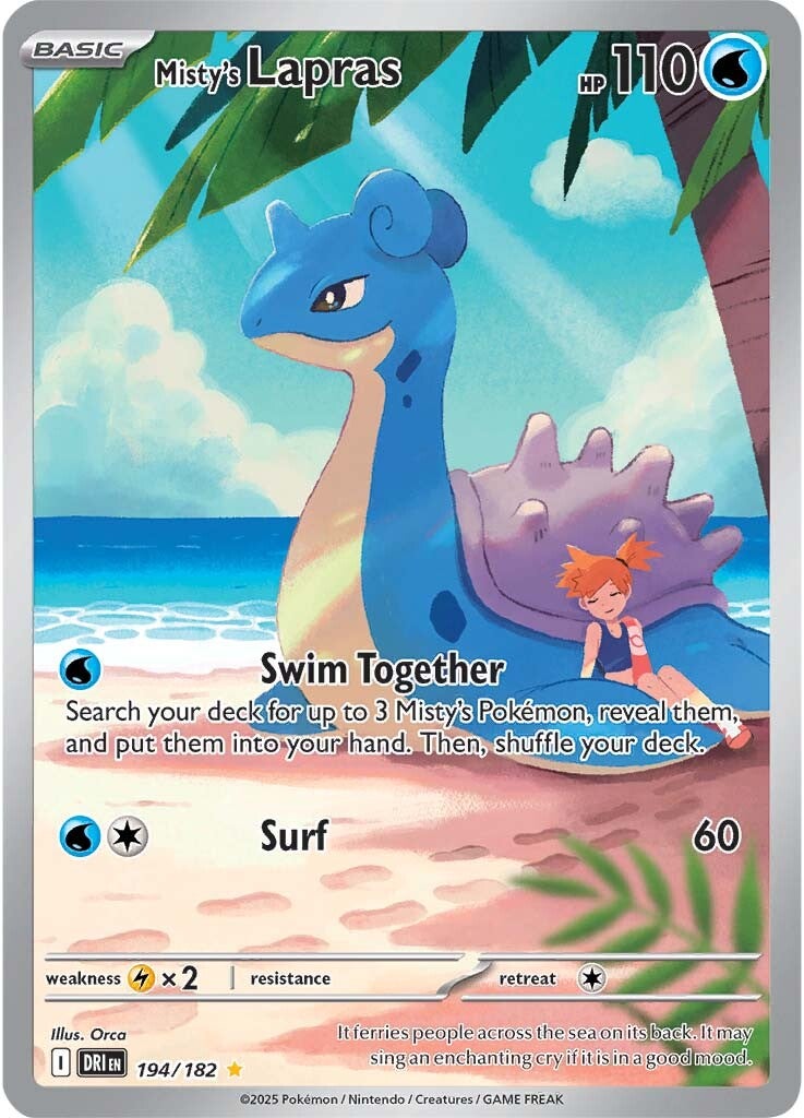 Misty's Lapras 194/182 - Illustration Rare