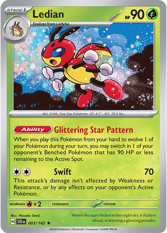 Ledian 003/142 - Rare - Holo