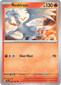 Reshiram 022/142 - Uncommon - Reverse Holo-Kantocards