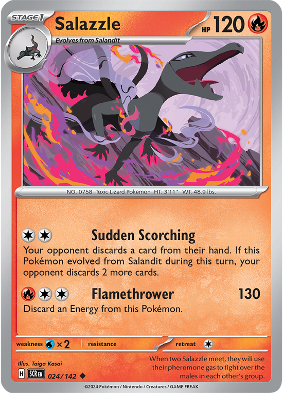 Salazzle 024/142 - Uncommon - Reverse Holo