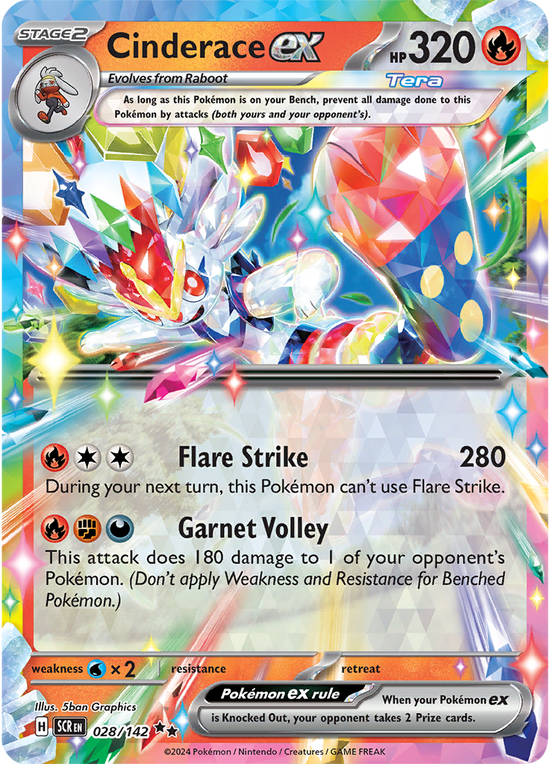 Cinderace ex 028/142 - Double Rare (español)