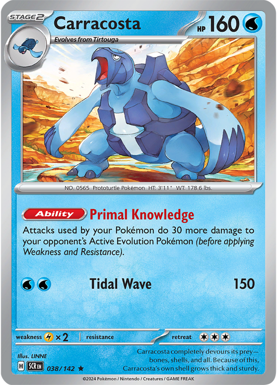 Carracosta 038/142 - Rare - Holo