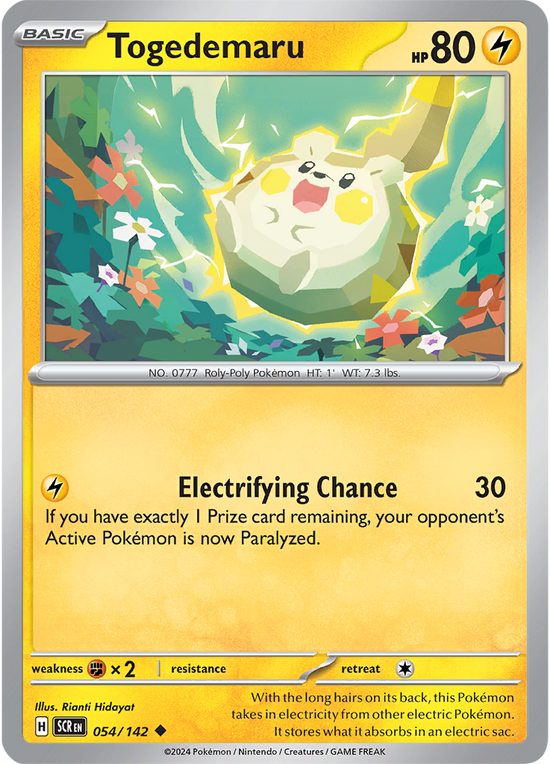 Togedemaru 054/142 - Uncommon - Reverse Holo