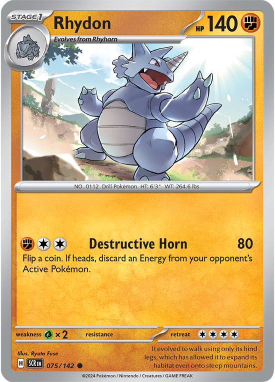 Rhydon 075/142 - Common - Reverse Holo