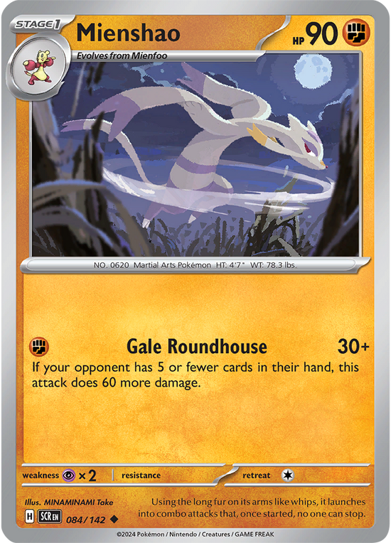 Mienshao 084/142 - Uncommon - Reverse Holo