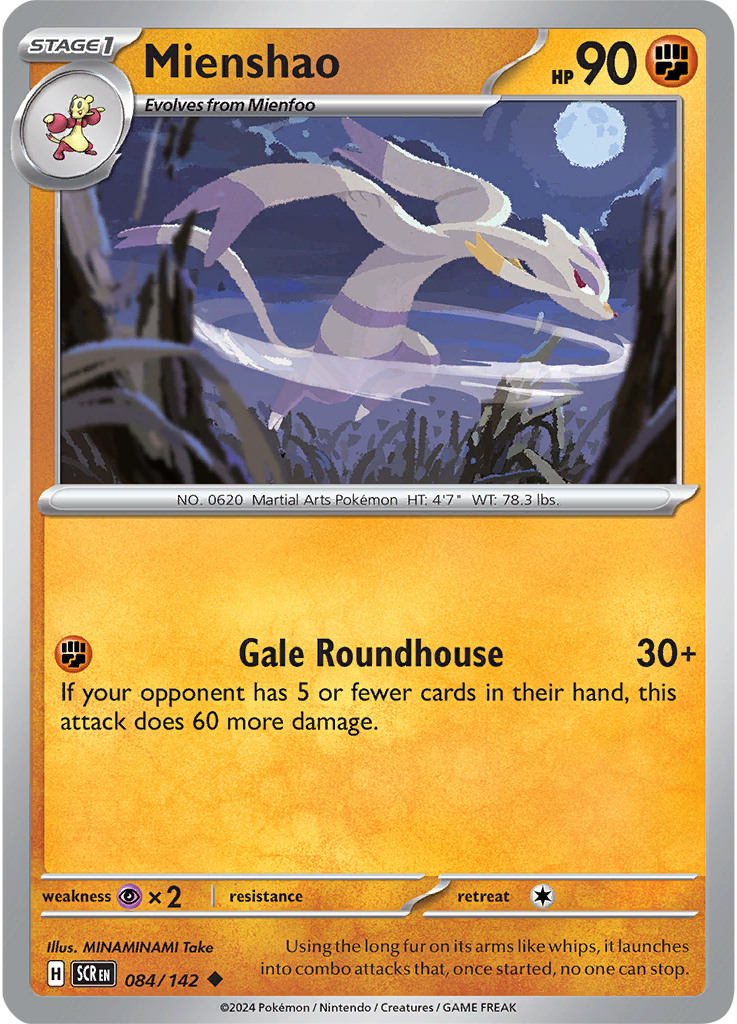 Mienshao 084/142 - Uncommon - Reverse Holo