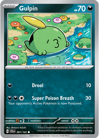 Gulpin 091/142 - Common - Reverse Holo-Kantocards