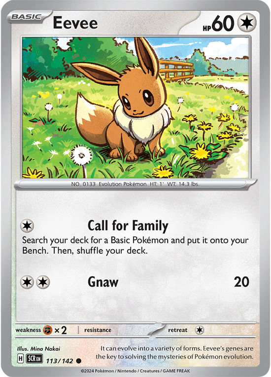 Eevee 113/142 - Common - Reverse Holo