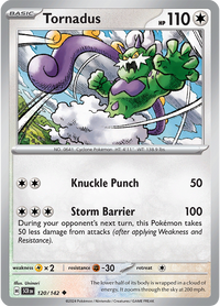 Tornadus 120/142 - Uncommon - Reverse Holo-Kantocards