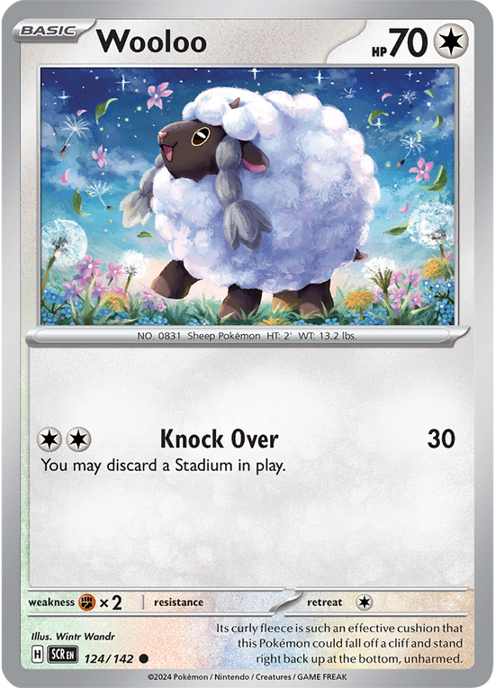 Wooloo 124/142 - Common - Reverse Holo