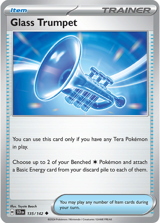 Glass Trumpet 135/142 - Uncommon - Reverse Holo (español)