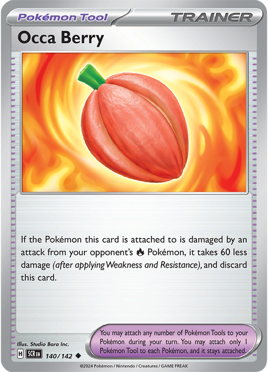 Occa Berry 140/142 - Uncommon - Reverse Holo